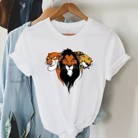 funny lion tiger print womens t shirt short sleeve tops cute tiger graphic t shirt harajuku fashion t shirt shirts for women