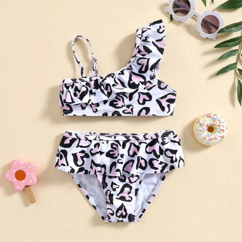 

Baby Girls Swimsuit Toddler Girl 2Pcs Tankini Bathing Suit Infant Little Kids Bikini Summer Beach Outfits