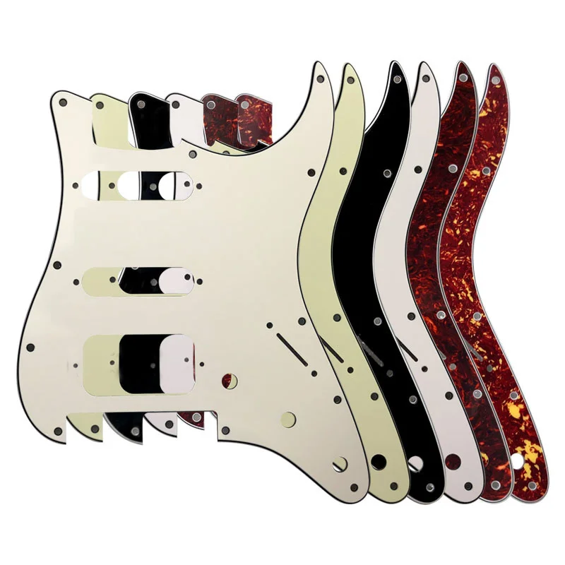 

Guitar Pickguard -For US 11Holes Strat With F Rose Tremolo Bridge Humbucker Single HSS Scratch Plate