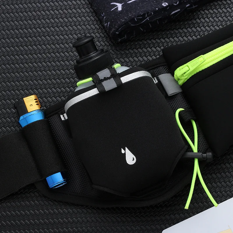Running Waist Bag Marathon Running Bag Men Women Outdoor Riding Fitness With Water Bottle Waterproof Phone Sport Belt Waist Bags