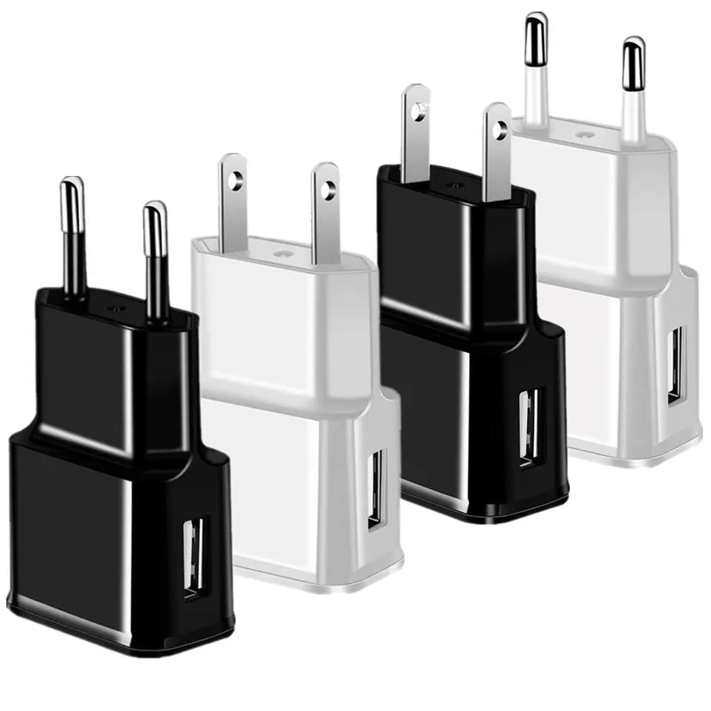 

100pcs Universal 5V 1A Eu US AC Home Travel Wall Charger Power Adapters For Samsung Galaxy s6 s7 edge s8 s10 htc lg usb charger