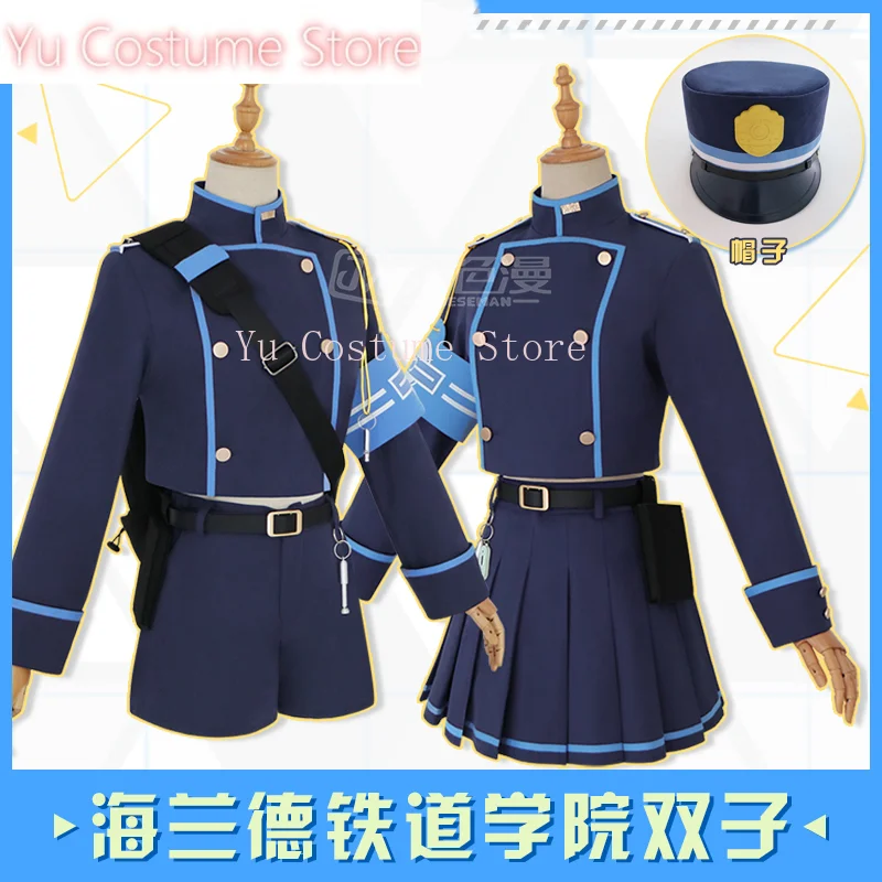 Yu Blue Archive Hyland Railway College Tachibana Hikari Nozomi женский косплей костюм Cos Game аниме вечерние