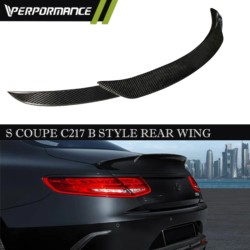 

W223 Rear Spoiler Dry Carbon S Coupe C217 Rear Wing S63 Spoiler Carbon Fiber Back Spoilers Duck Wings C217 Spoilers S Coupe