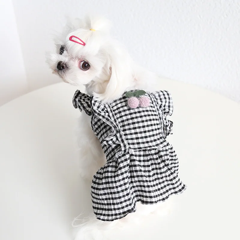 

Summer Dog Dress Cat Chihuahua Clothes Puppy Schnauzer Bichon Pomeranian Clothing Poodle Maltese Yorkshire Pet Clothing Skirt