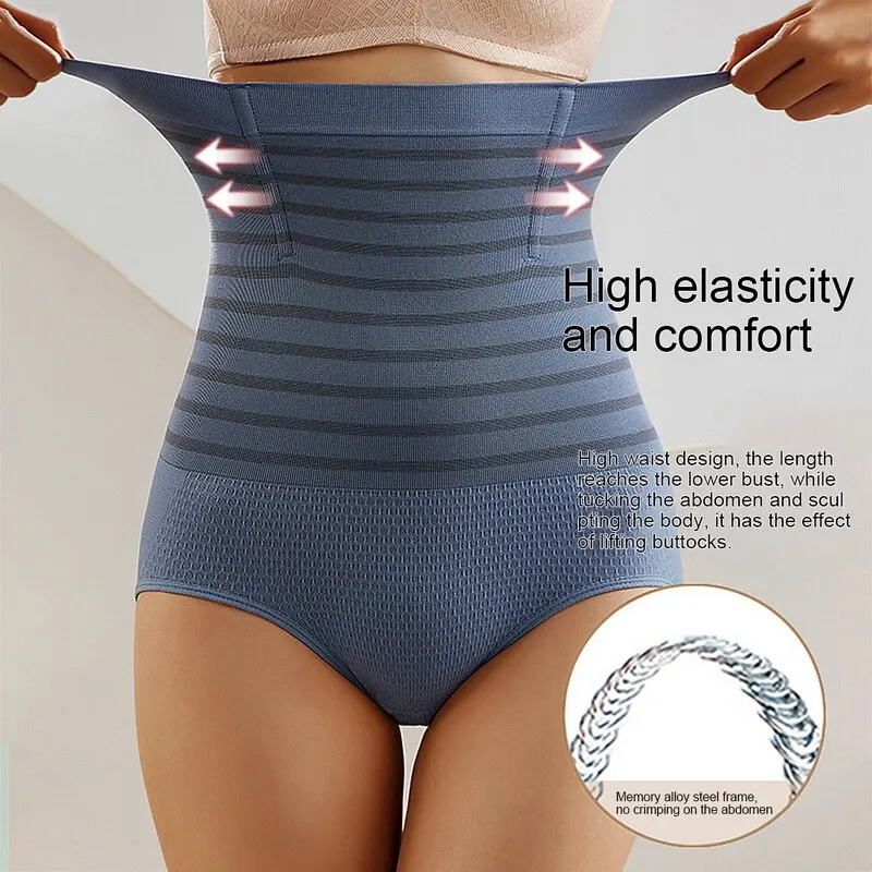 

Puimentiua Belly Band Abdominal Comprehension Corset High Waist Shaping Panty Breathing Body Shaper Hip Lifter Seamless Briefs