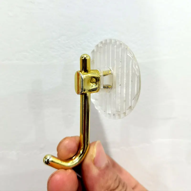 

4/6PCS Hooks Punch-free Strong Stick Hook Acrylic Bathroom Bedroom Door Back Hook Key Towel Rack Wall Mounted Home Storage