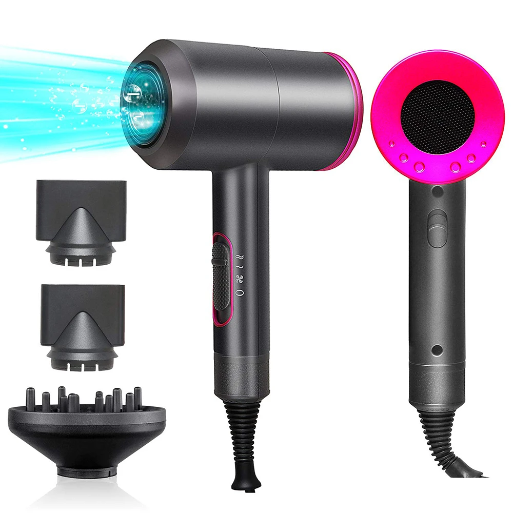 

2000W Professional Hair Dryer Negative Ionic Blow Dryer Hot Cold Wind Air Brush Hairdryer Strong Power Dryer Salon Style Tool