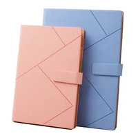 a5b5 imitation leather notebook creative buckle notepad pressing line simple agenda planning meeting minutes sketchbook memo pad
