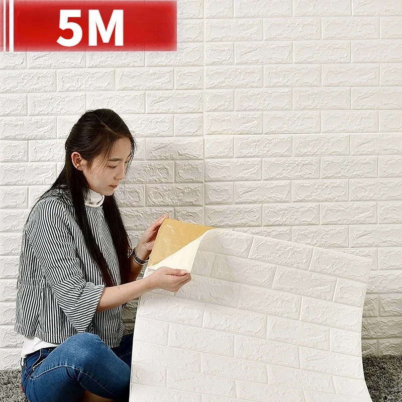 

5 м x 70 см 3D непрерывная фотография Настольный ТВ диван фон Наклейка на стену водонепроницаемое искусство домашний декор обои 2023
