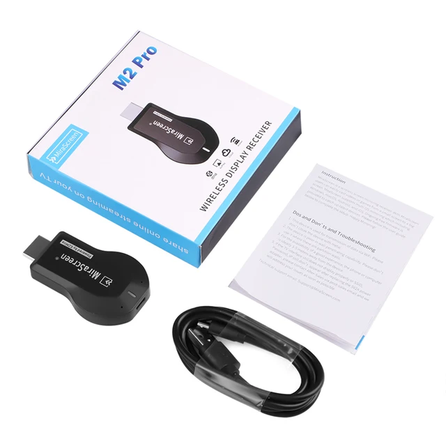 

Беспроводной Wi-Fi адаптер для телевизора M2 Pro, HDMI-совместимый проектор для экрана смарт-ТВ 1080P 4K для DLNA Miracast для Android