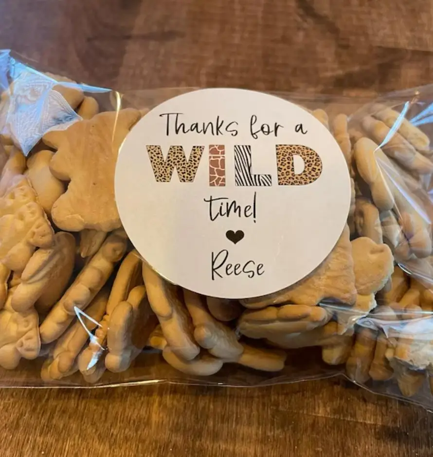 25 шт. наклейки с принтом диких животных в джунглях тема сафари дикая вечеринка