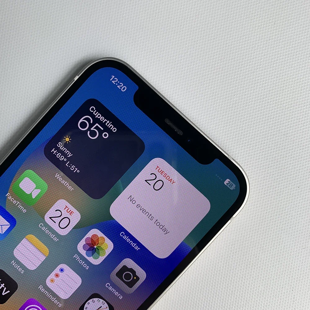 Фото Apple iPhone 12 с Face ID, 6.1-дюймовый экран, 4 ГБ ОЗУ, 64 ГБ/128 ГБ/256 ГБ ПЗУ, разблокированный, OLED-экран, чип A14 Bionic, двойная камера 12 МП. №2