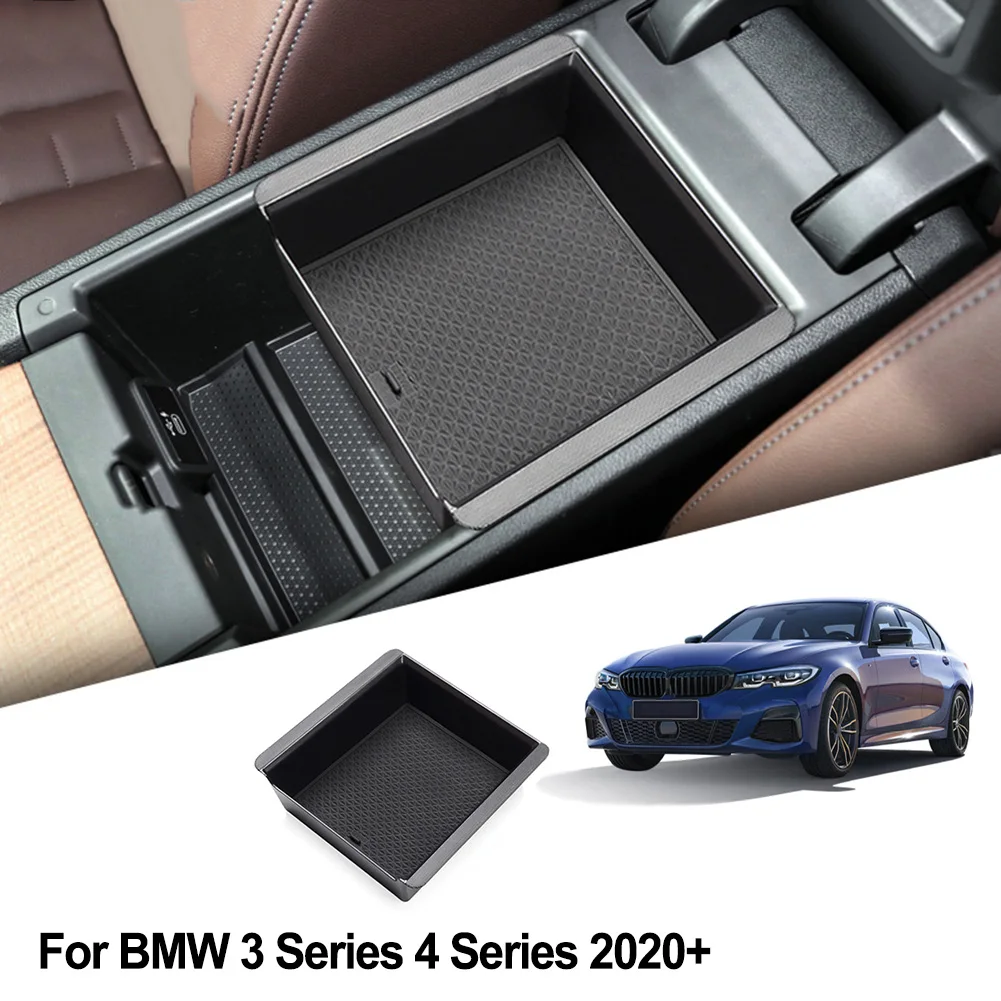 

Central Armrest Storage Box Console Organizer Tray For BMW For 3 Series/4 Series 2019-2023 Car Interior Accessories