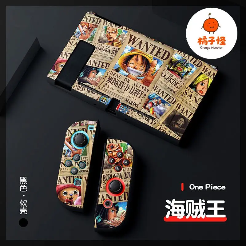 Фото Мягкий защитный чехол Luffy Tpu с защитой от ударов для игровой консоли Nintendo Switch Oled, контроллера, подарок №1