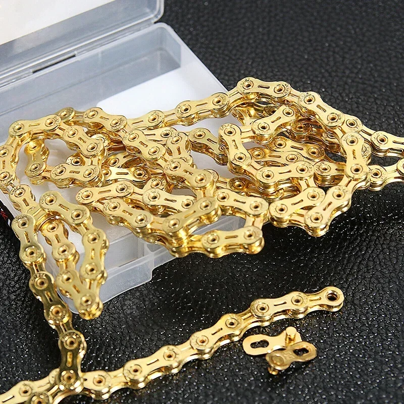 Велосипедная цепь BUCKLOS 10v 11v 11EL 11SL Цепь 8s 9s 10s 11s 12s Скоростной велосипедный ток 116/126