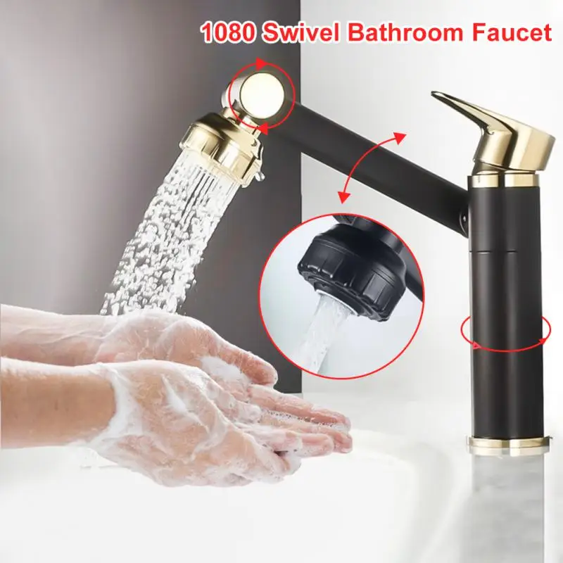 

Shower Rose Brass 180 ° Rotating Splash Proof Multifunctional Two Modes Bathroom Supplies Swivel Faucet 32-40mm Sink Faucet