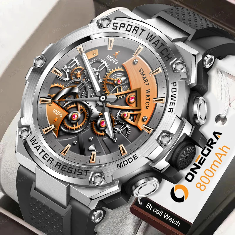 

2023 NEW Smart Watch Men 1.5inch Screen Tough Body 800mAh Bluetooth Call Health Monitoring IP68 Waterproof Sport Smartwatch