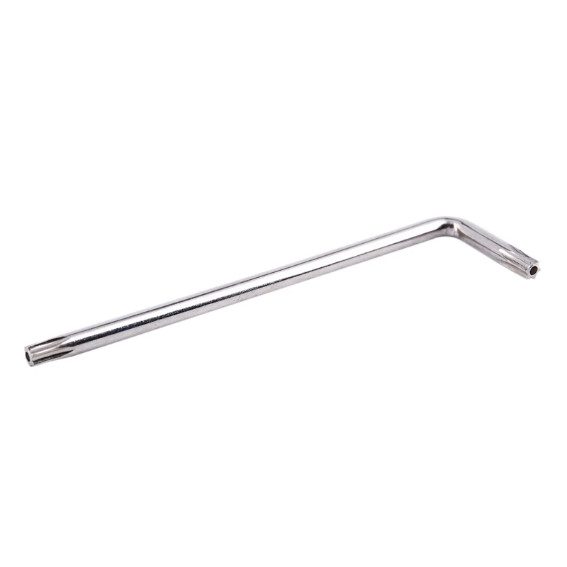 

3X Long Arm Tamper Proof Torx Star Key Wrench Silver, T25 100Mm
