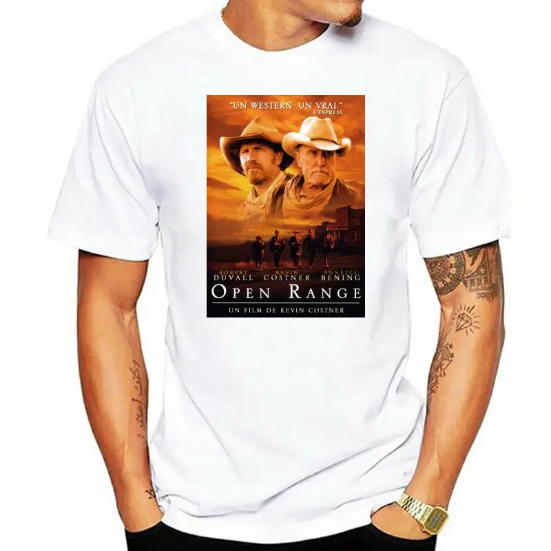 

Футболка с открытым диапазоном Kevin Costner Robert Duvall, черная одежда 6-A-382