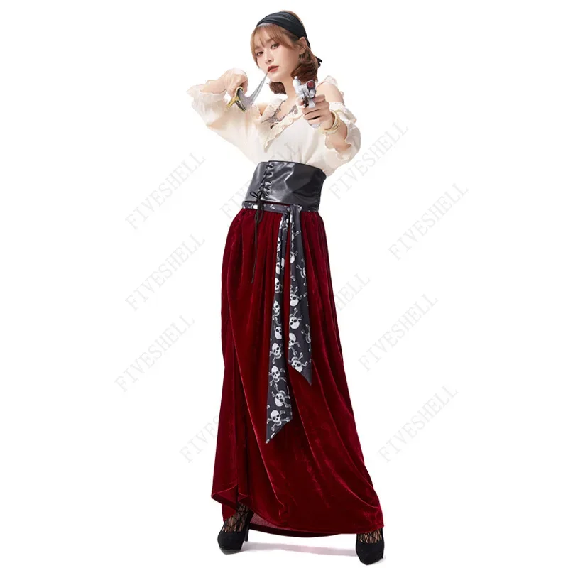 Пиратский пиратский костюм для Хэллоуина в европейском и американском стиле