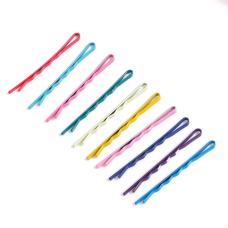 100 шт./кор. заколки для волос цветные женские в стиле гиуны с бахромой на затылке