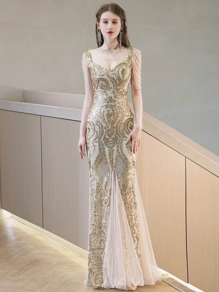 

Женское коктейльное платье-русалка, свадебное вечернее платье подружки невесты, женское платье для выпускного вечера, элегантные наряды для торжественных случаев