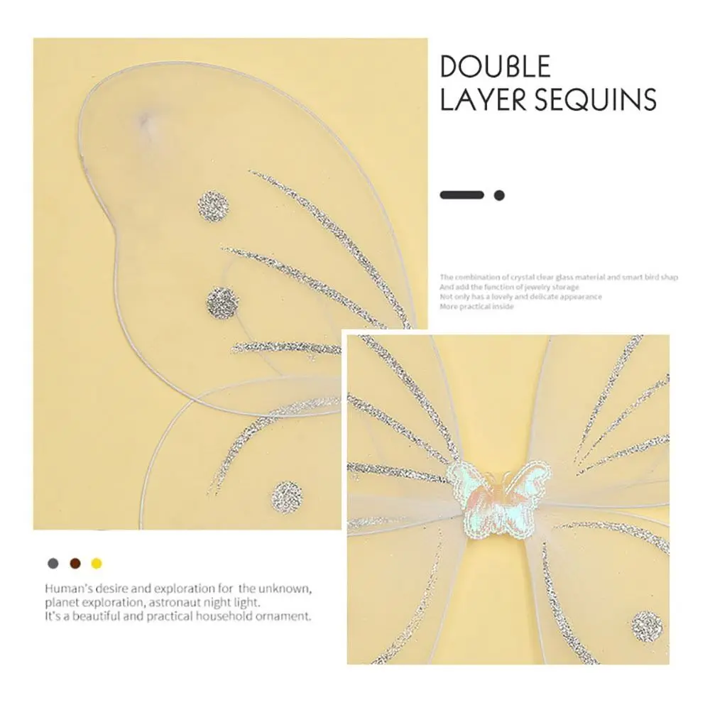 Комплект Из 3 Детских Платков С Бабочкой И Крыльями Палочка Для Волос Девочек