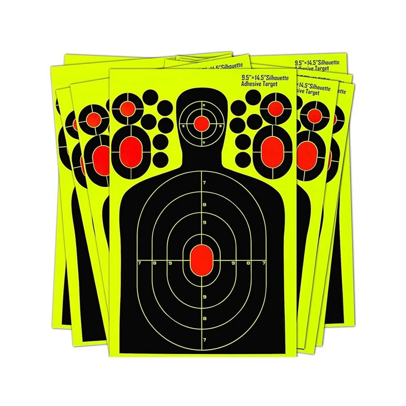 

20 Pcs 9 X 14 Inch Shooting Targets, Splatter Reactive Targets For Pistol Shooting - Easily See Your Hit