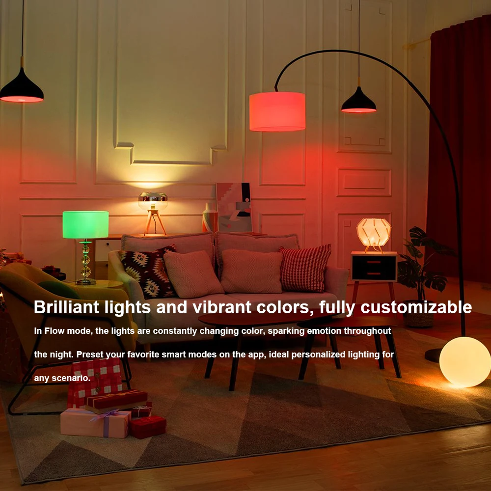 Фото Лампа Регулируемая яркость 950 лм Mi LED Smart Bulb Essential Белый цвет E27 светодиодные фары RGB лампы №4