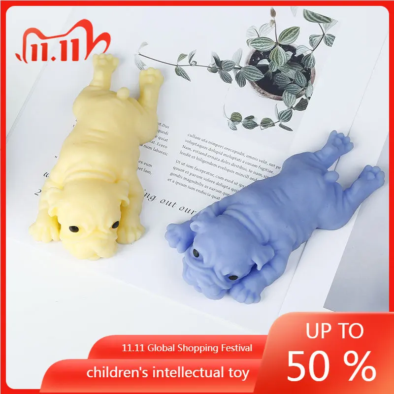 

1pcs Fashion Creative Venting Decompression Toy Novelty Practical Jokes Squeezing Shar Pei Toys For Kids Friends Great Gifts