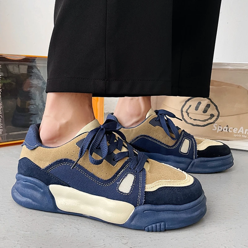 

Men's Sports Shoes 2022 New Fashion Adult Tennis Casual Shoes Breathable Thick Sole Footwear Men DesignCasual Skateboard Shoes