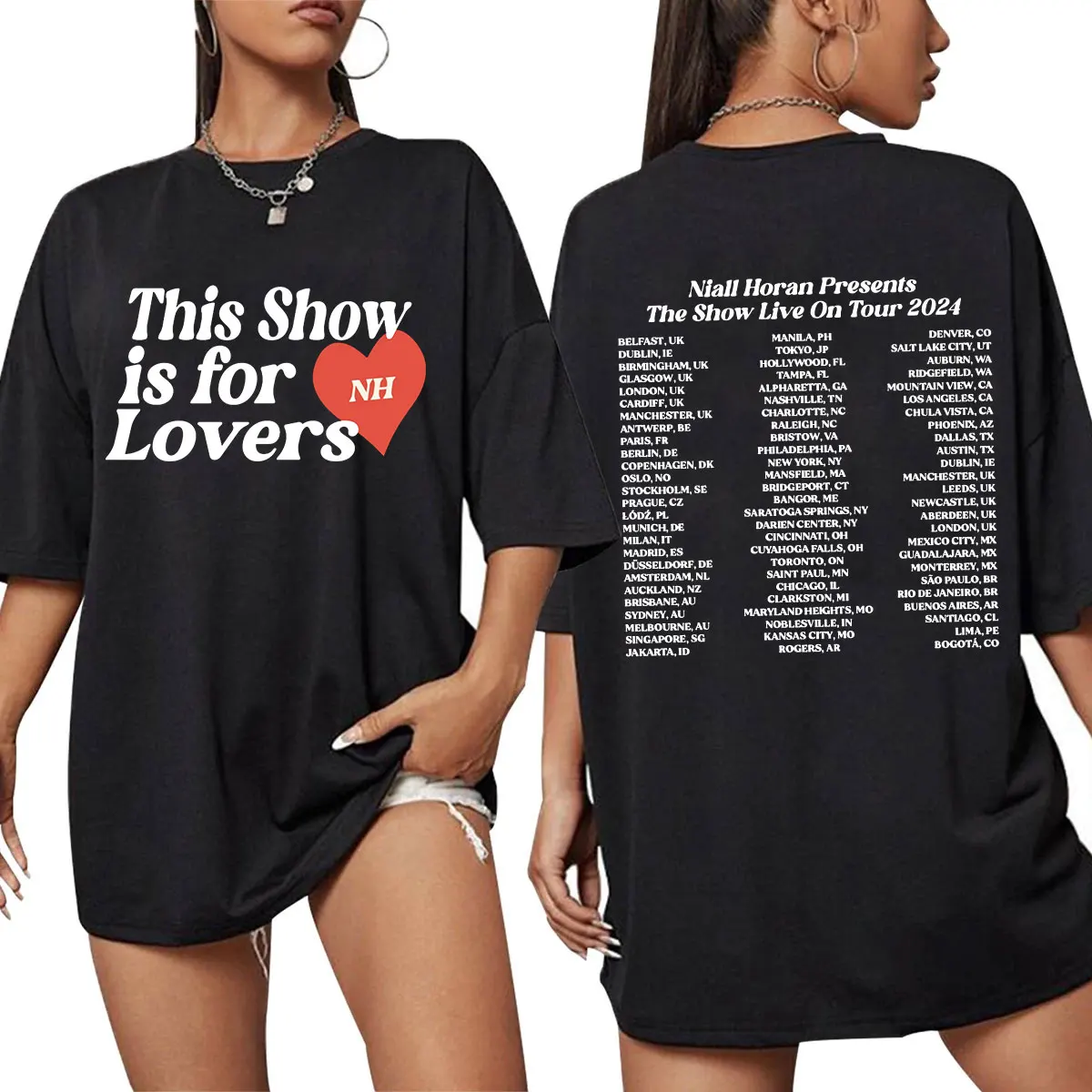 Niall Horan The Show Live on Tour 2024 T-shirt Men Women Fashion Harajuku Oversized T Shirt Cotton Comfort T-shirts Streetwear