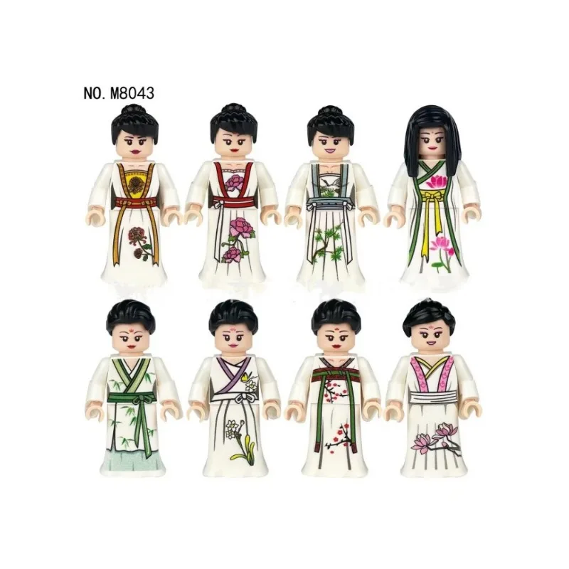 Миниатюрные фигурки из города набор строительных блоков типа куклы полицейские