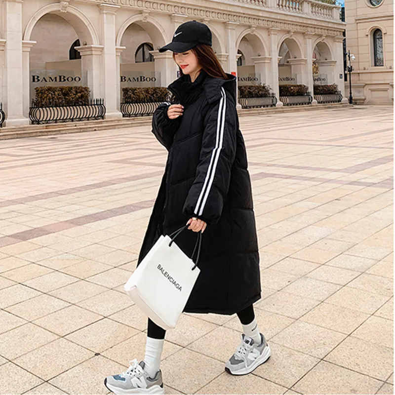 2022new down Cotton Jacket Women's Mid-Length Parkas Coat Winter Parkas Jacket Bread Coat