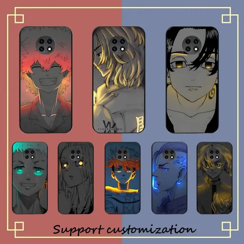 

Tokyo Revengers Mikey Baji Keisuke Bright Phone Case For Xiaomi Redmi Note 8A 7 5 Note8pro 8T 9Pro TPU Coque for note 6pro Funda