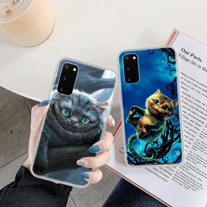 Прозрачный чехол для LG K11 Plus K12 Prime K22 K40 K40S K41S K51S K50S K52 K42 K62 K50 K30 Max мягкий с Чеширским