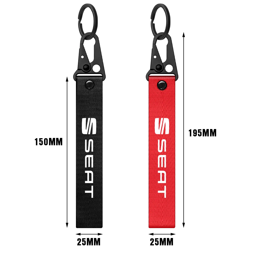 Автомобильный нейлоновый брелок для ключей с лентой логотипом SEAT Leon FR 6j Arosa Altea