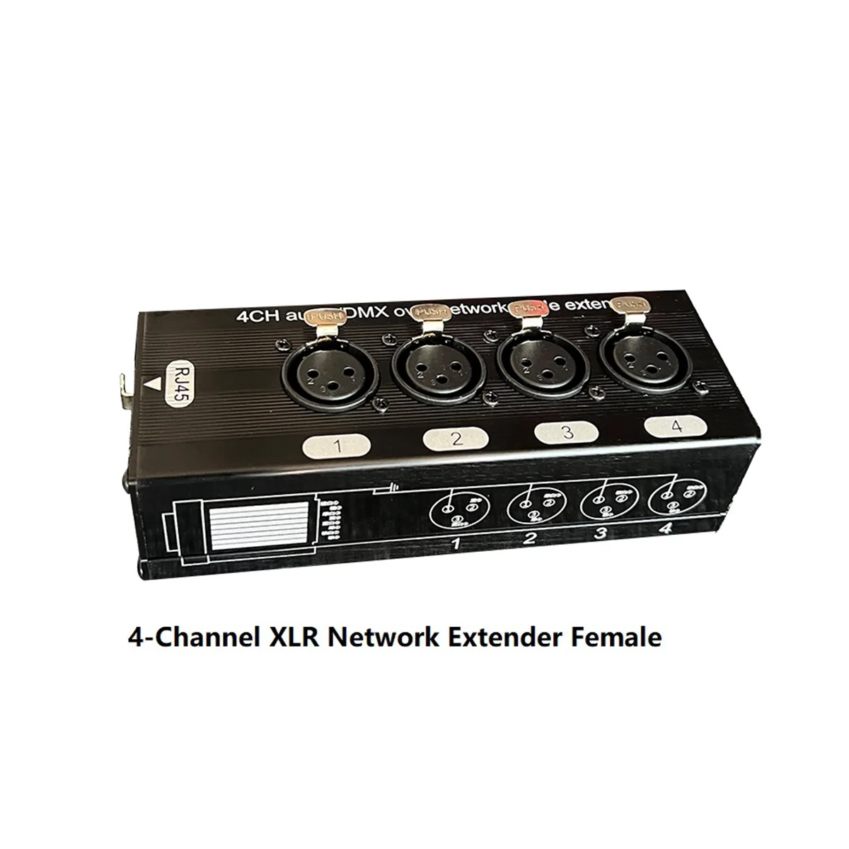 

1 пара 4-канальных 3-контактных XLR аудио и DMX по сети удлинитель кабеля, DMX512 Сетевой удлинитель сигнала 1 штекер + 1 гнездо
