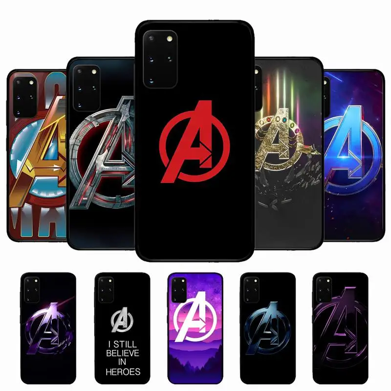 

Disney Avengers Logo Phone Case for Samsung S10 21 20 9 8 plus lite S20 UlTRA 7edge