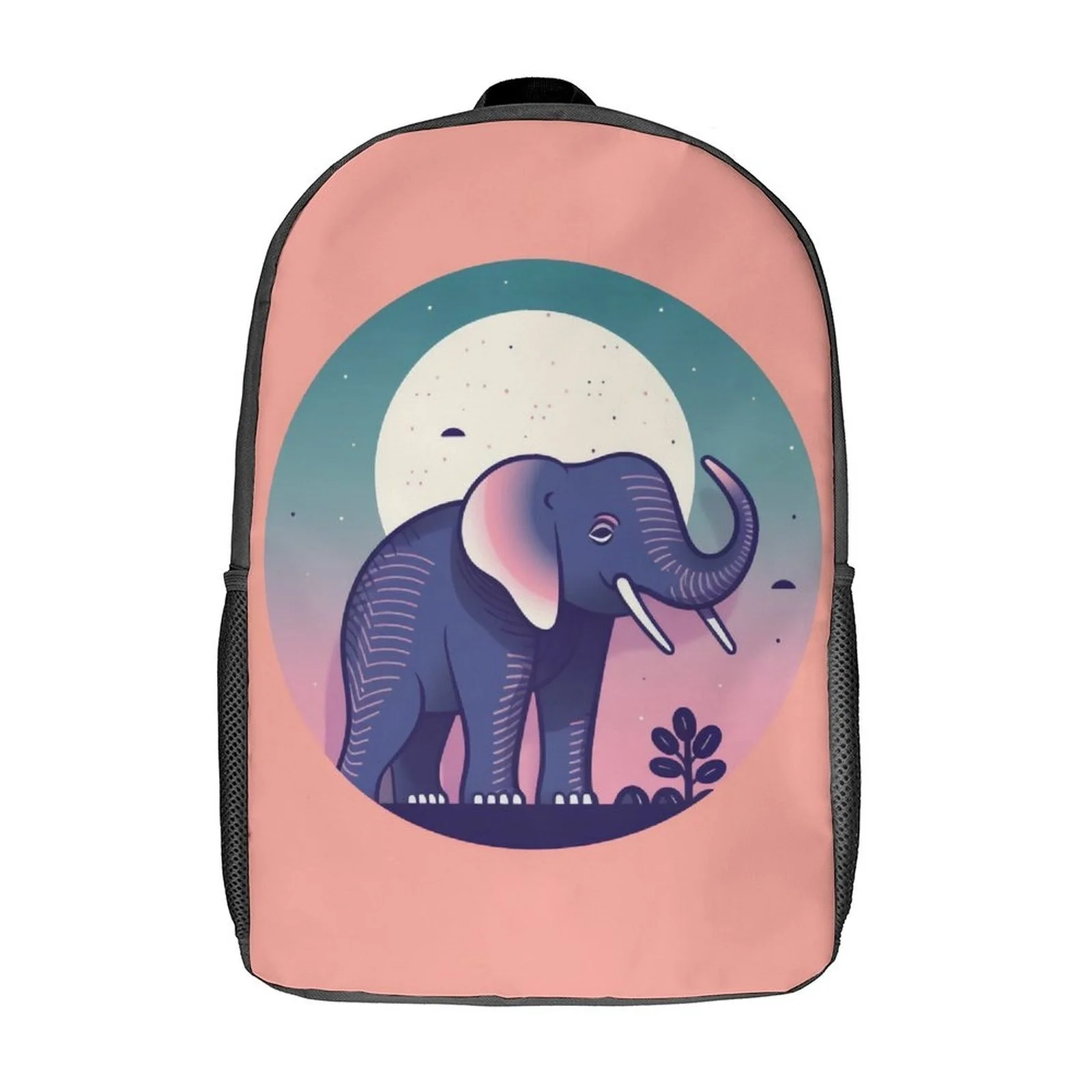 

Elephant Backpack Simple Circle Cute Fashion Backpacks Female Travel Big School Bags Design Rucksack