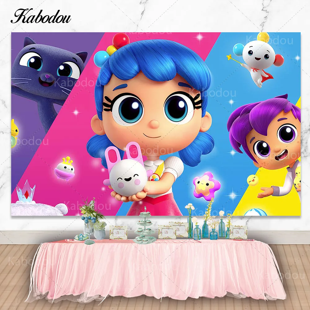 

Kabodou True and the Rainbow Kingdom Photo Backgrounds For Girls Birthday Party Photography Backdrops Princess Banner Props