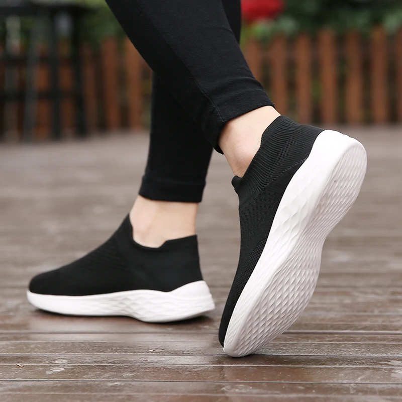 Summer Sneakers Women's Breathable Socks Shoes Walking Shoes Women Fashion Lightweight Soft Sole