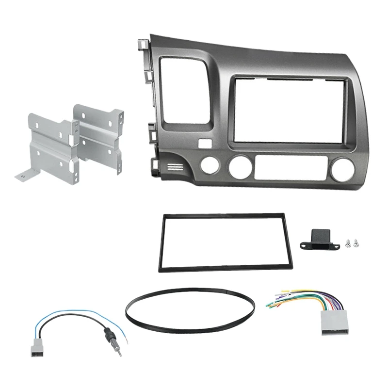 

Комплект для отделки автомобильной радиосистемы, 2 Din приборная панель, комплект для установки рамы DVD для Honda Civic 2008, 2009, 2010, 2011