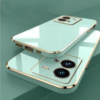 6d plating soft silicone case for vivo iqoo 10 pro ultra thin electroplated lens protective cover for iqoo 10 9 pro candy color