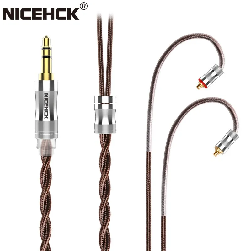 

NiceHCK BROCC 5N OCC Single Crystal Copper Earphone Cable Litz Upgrade Wire 3.5/2.5mm/4.4mm MMCX/2Pin/NX7 Balanced EBX21 0.78mm