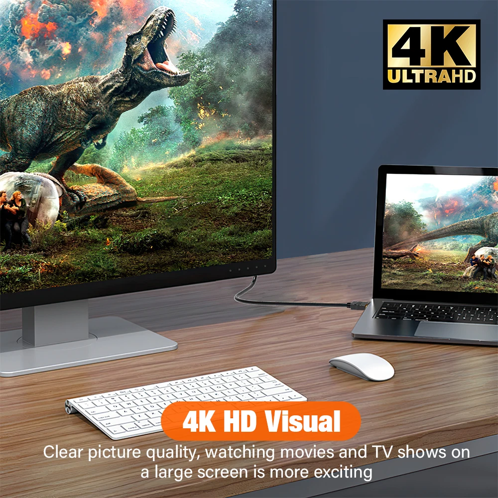 Фото Двусторонний преобразователь DVI в HDMI, двунаправленный кабель-адаптер 4K, 60 Гц, 1080P, 1,5/3/5 метров, для ПК, ноутбука, PS5, Xbox Switch TV 24 1/24 5 №3
