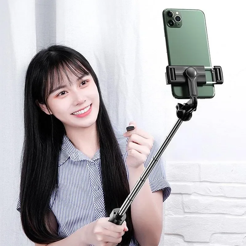 

Монопод-штатив, трипод телескопическая селфи-палка Selfie Stick S03 с Bluetooth пультом, черный