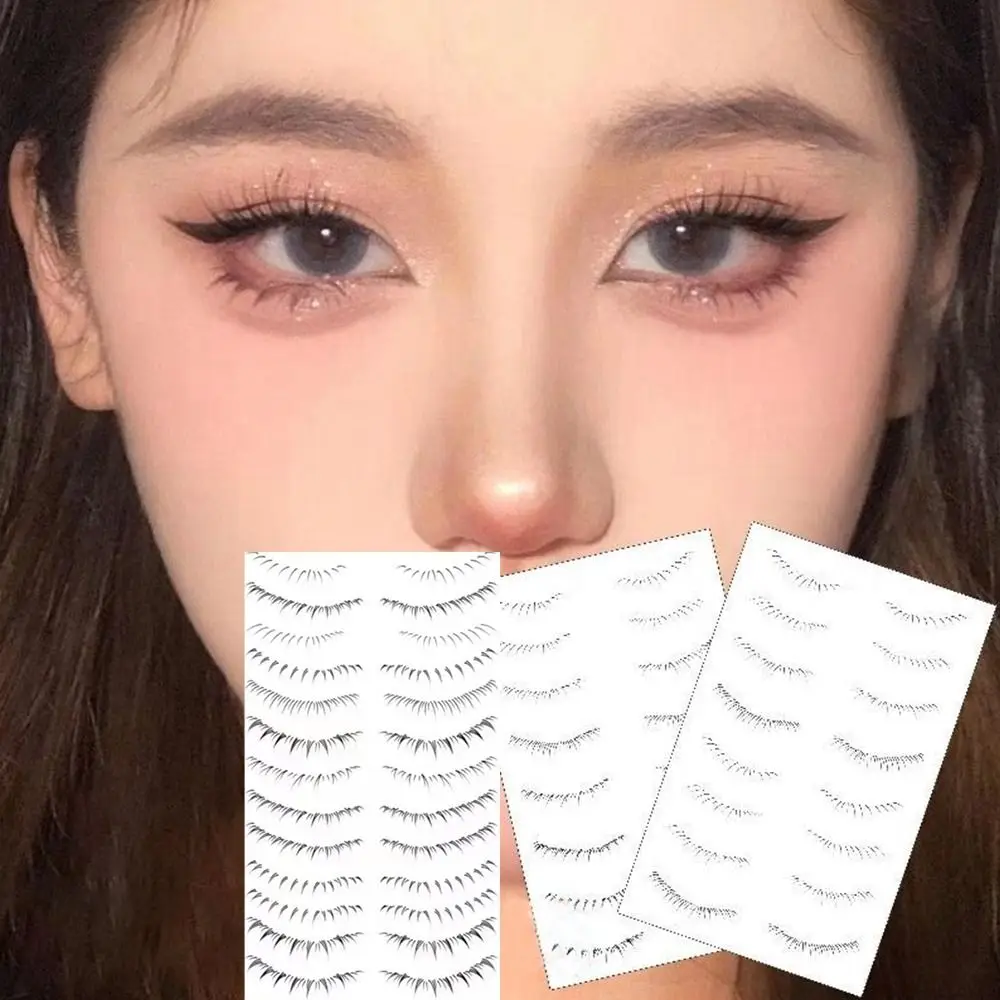 

Eye Makeup Lower Eyelash Tattoo Stickers 8 Pairs DIY Simulation Mascara Sticker Natural Faux Eyelash Extension Stickers Women