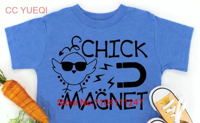 Молодежная футболка Chick Magnet с курицей и длинными или короткими рукавами