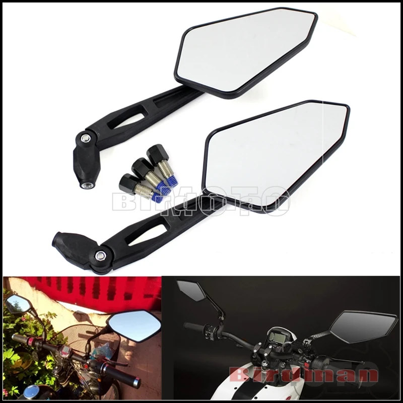 

Универсальные мотоциклетные боковые зеркала M10, адаптер для квадроцикла, скутера, регулируемое зеркало заднего вида для Honda, Suzuki, Yamaha, Harley, bmw
